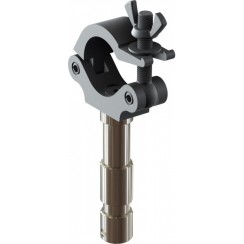 Clamp con spigot 28 mm in alluminio portata 200Kg tubi 48-51mm
