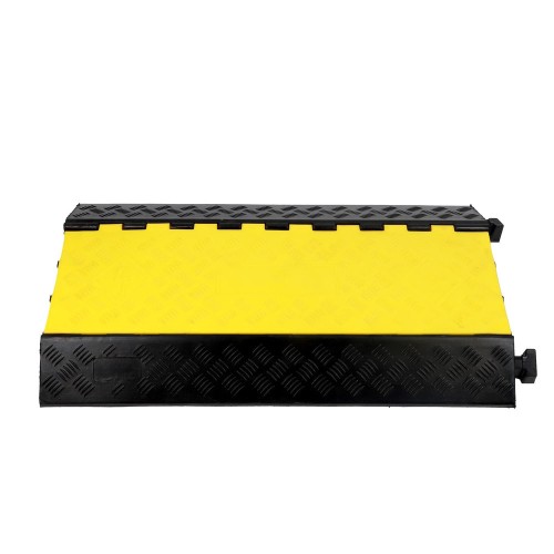 Pedana Passacavo 3 Canali 66x62 mm in Gomma
