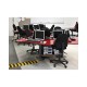 Pedana Passacavo Snodata Modulare 1 Canale MEDIUM 76x19 mm Nera