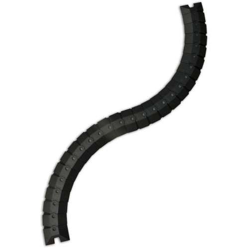 Pedana Passacavo Snodata Modulare 1 Canale SMALL 19x9,5 mm Nera Pedana Passacavo Snodata Modulare 1 Canale SMALL 19x9,5 mm Nera