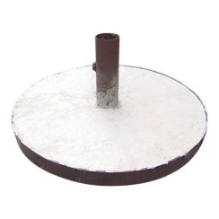 Base per palo 48mm in ferro verniciato con cemento Base per palo 48mm in ferro verniciato con cemento