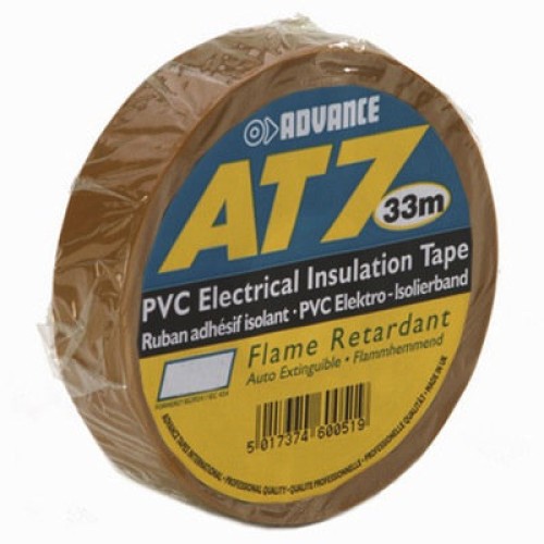 ADVANCE Nastro Isolante in PVC 19mm x 33m Marrone
