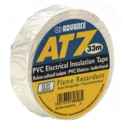 ADVANCE Nastro Isolante in PVC 19mm x 33m Bianco