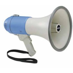 Megafono 25W con sirena e fischietto Megafono 25W con sirena e fischietto
